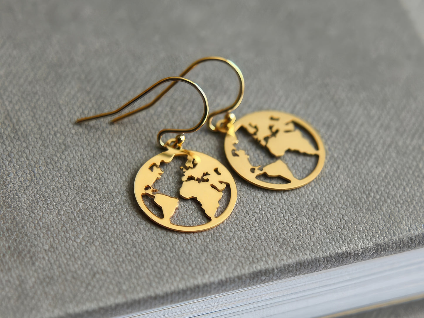 World Map Earings