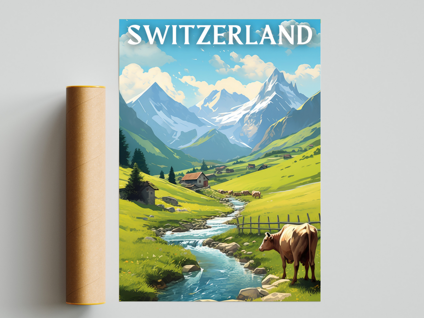 Switzerland Printed Poster