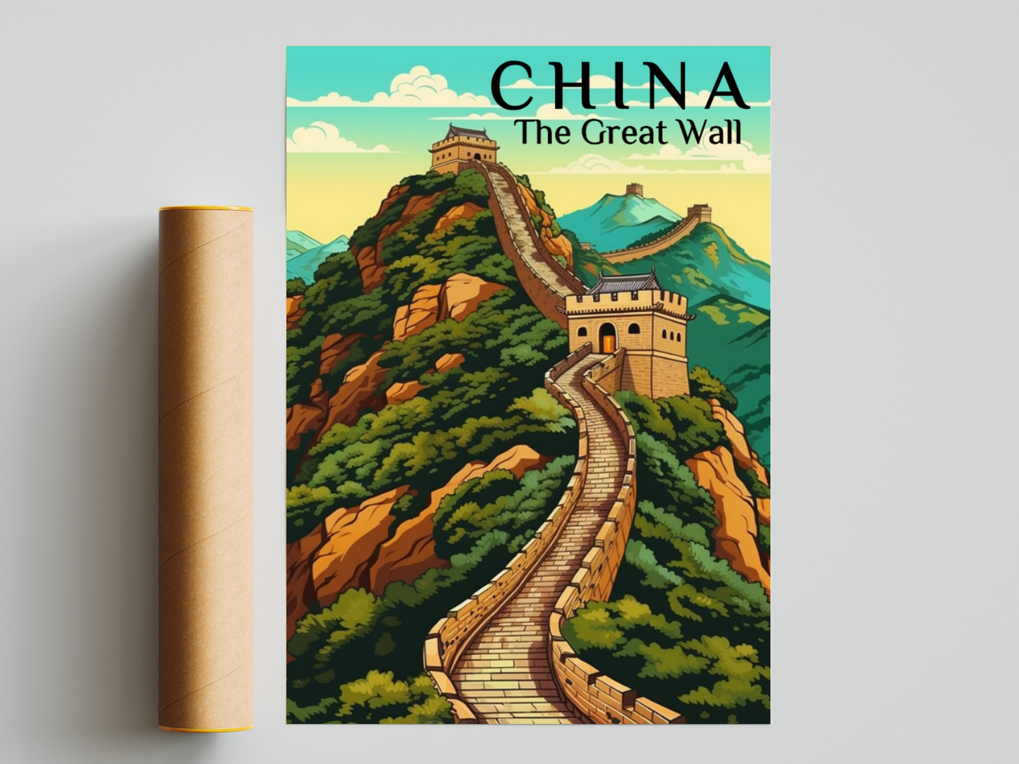China: The Great Wall Printed Poster