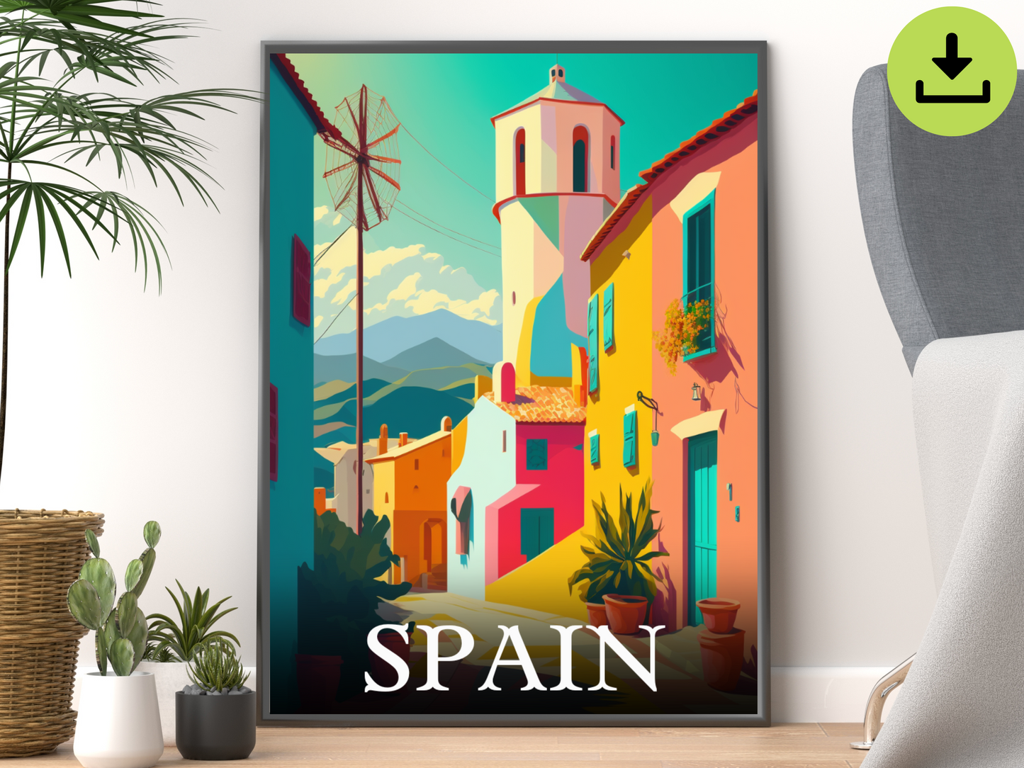 Spain Downloadable Poster