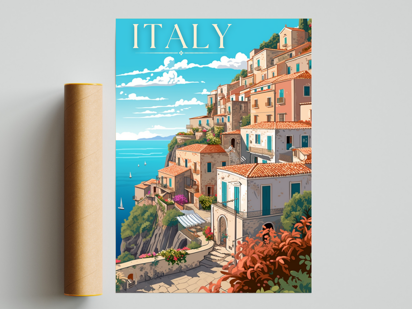 Italy Printed Poster