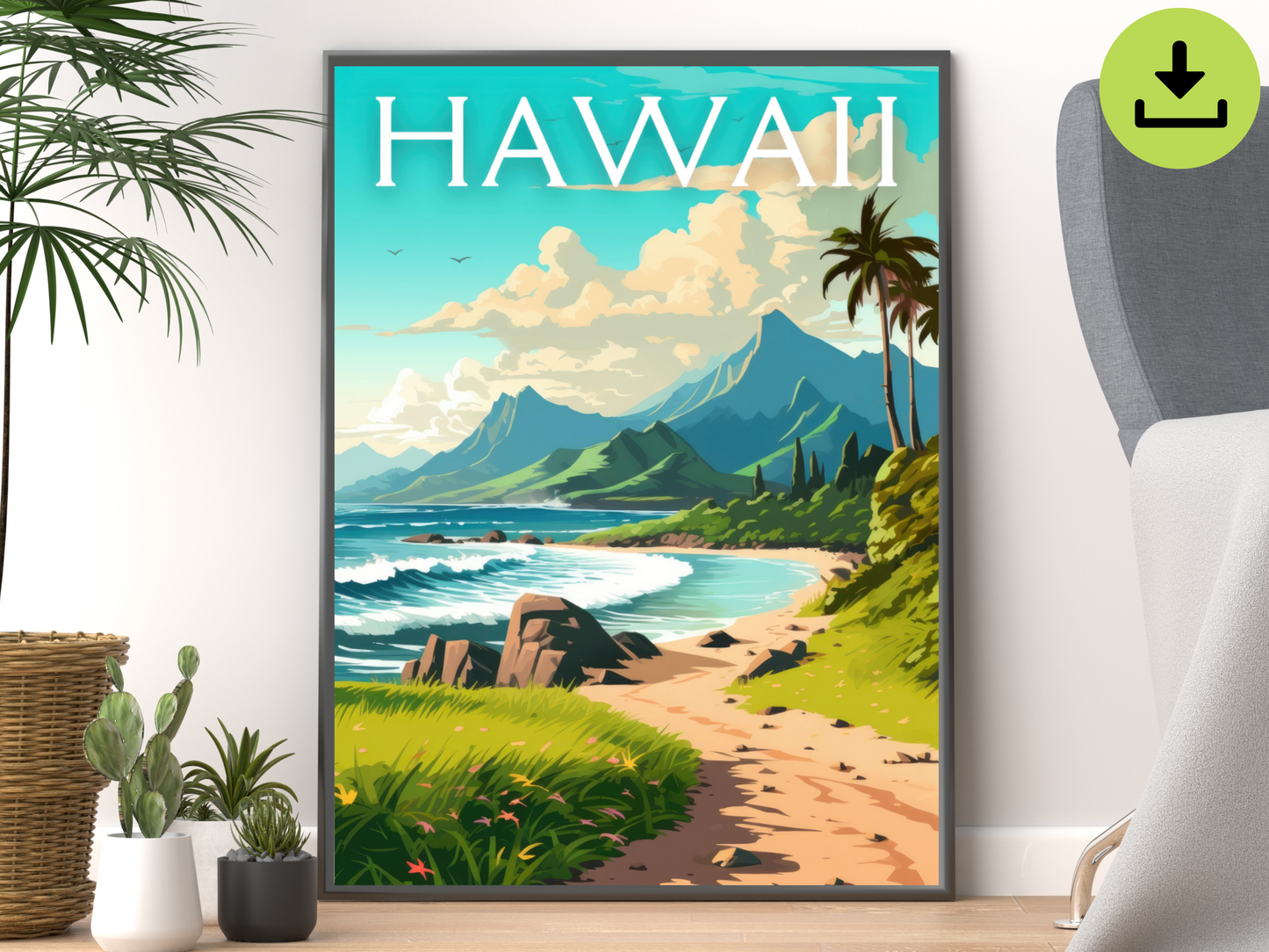 Hawaii Downloadable Poster