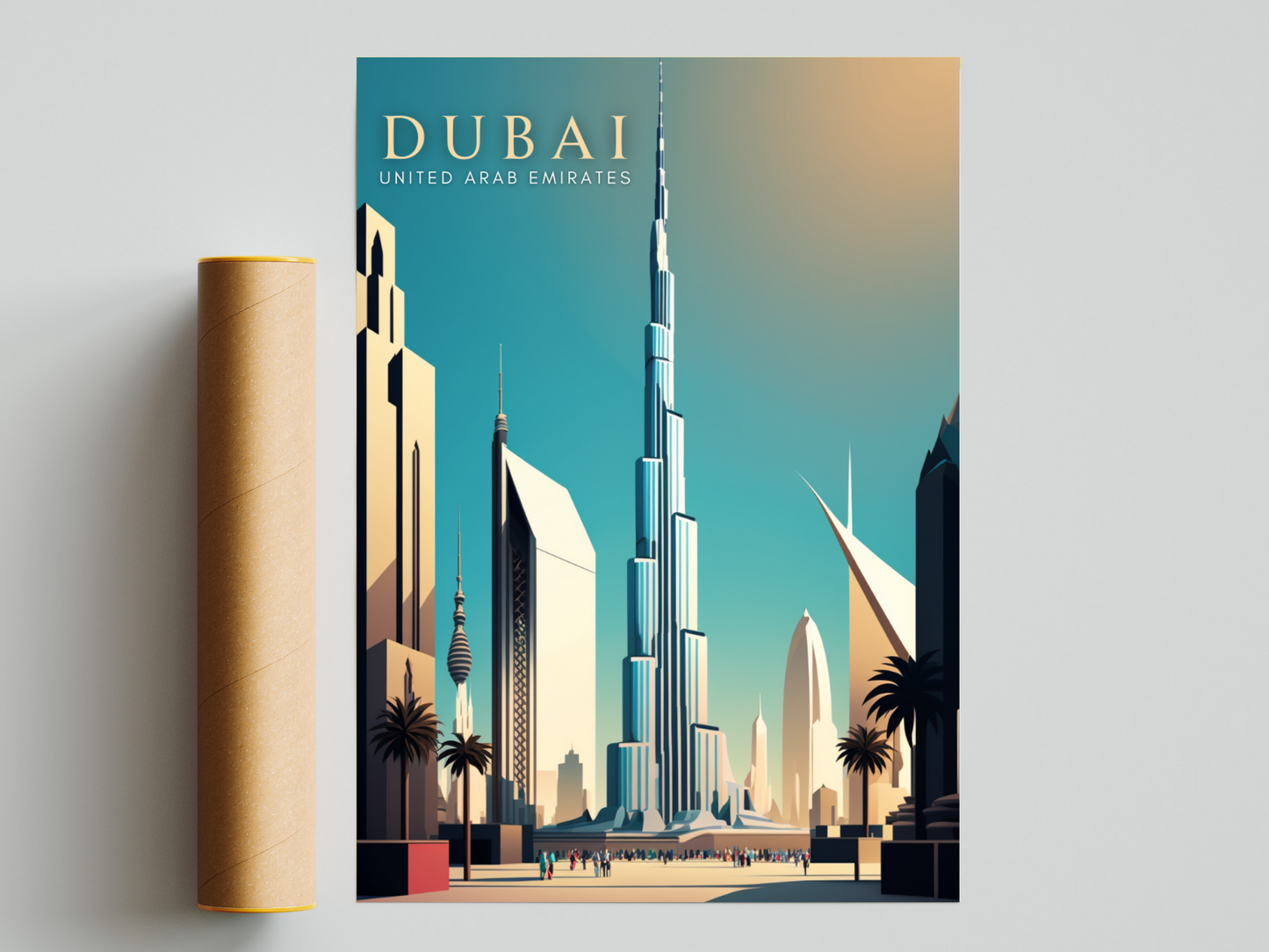 Dubai Printed Poster