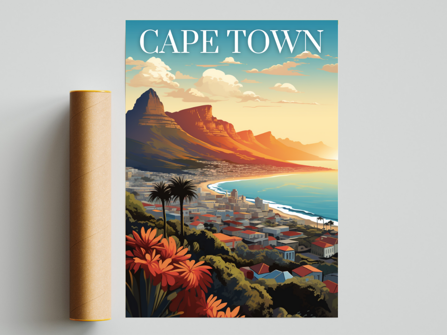 Cape Town Printed Poster