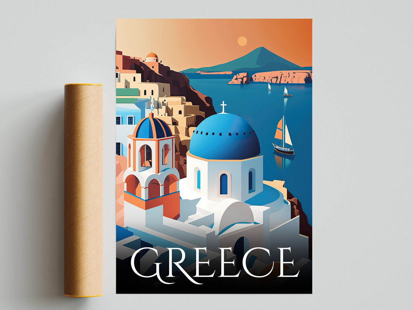 Greece Printed Poster