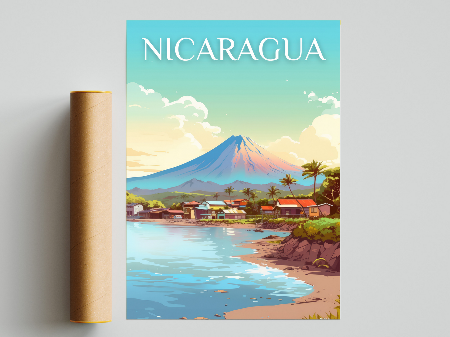 Nicaragua Printed Poster