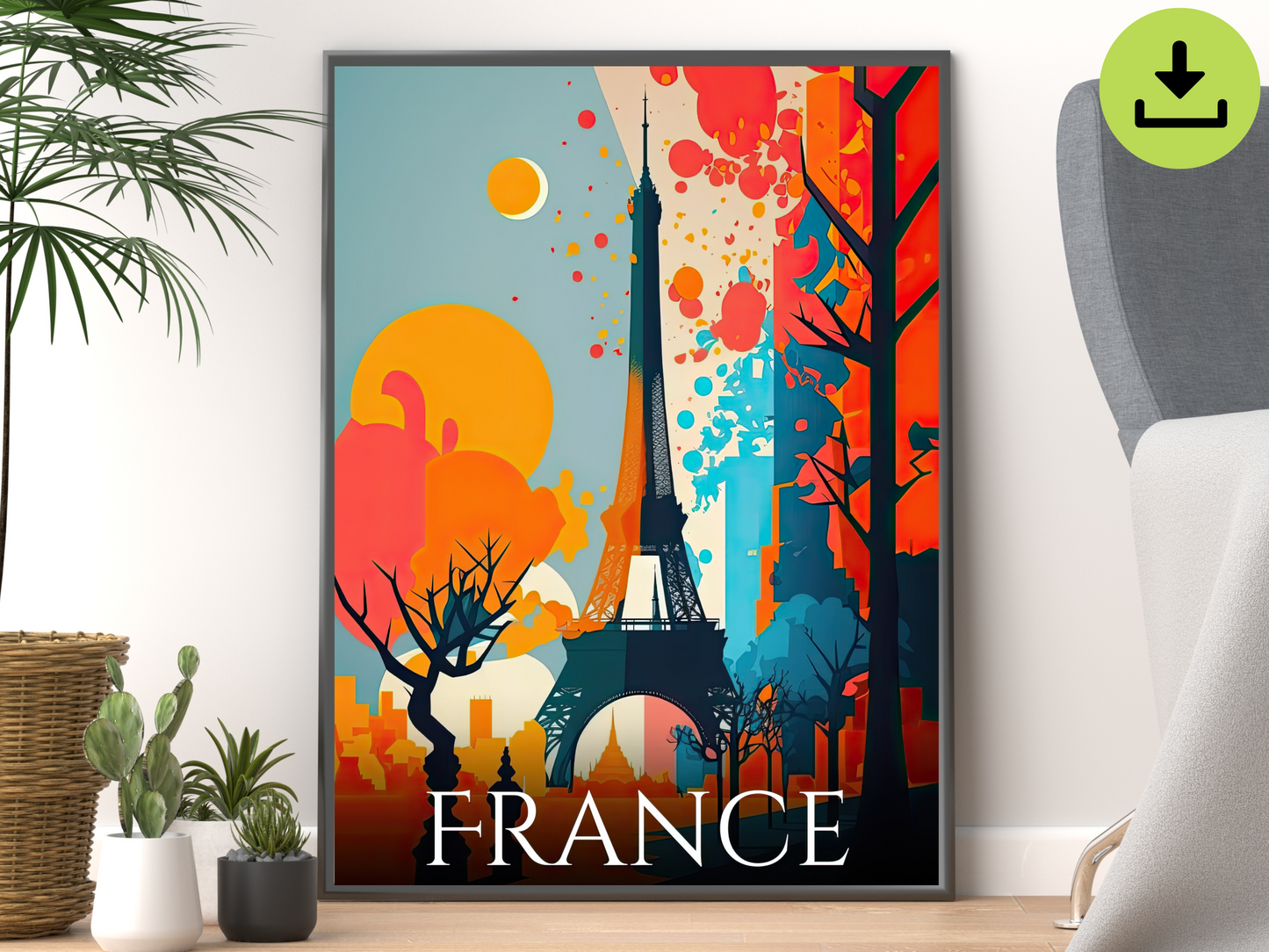 France Downloadable Poster