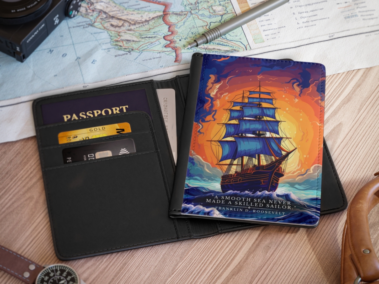 Sailor's Quest Nomadic Passport Cover