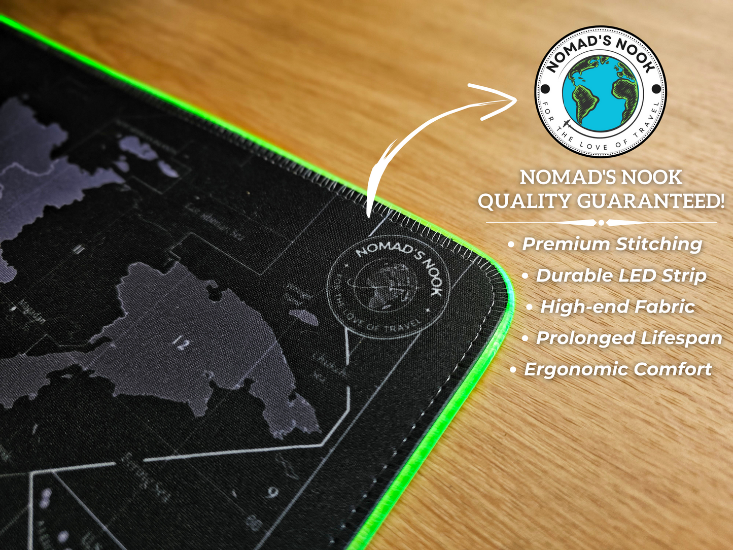 LED Nomadic Mouse Pad