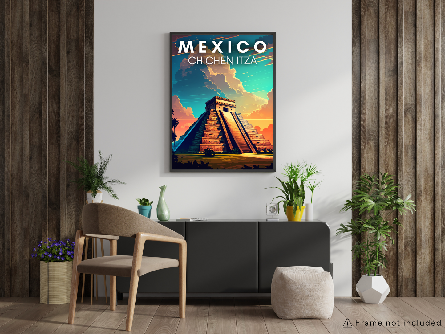 Mexico ( Chichen Itza) Printed Poster