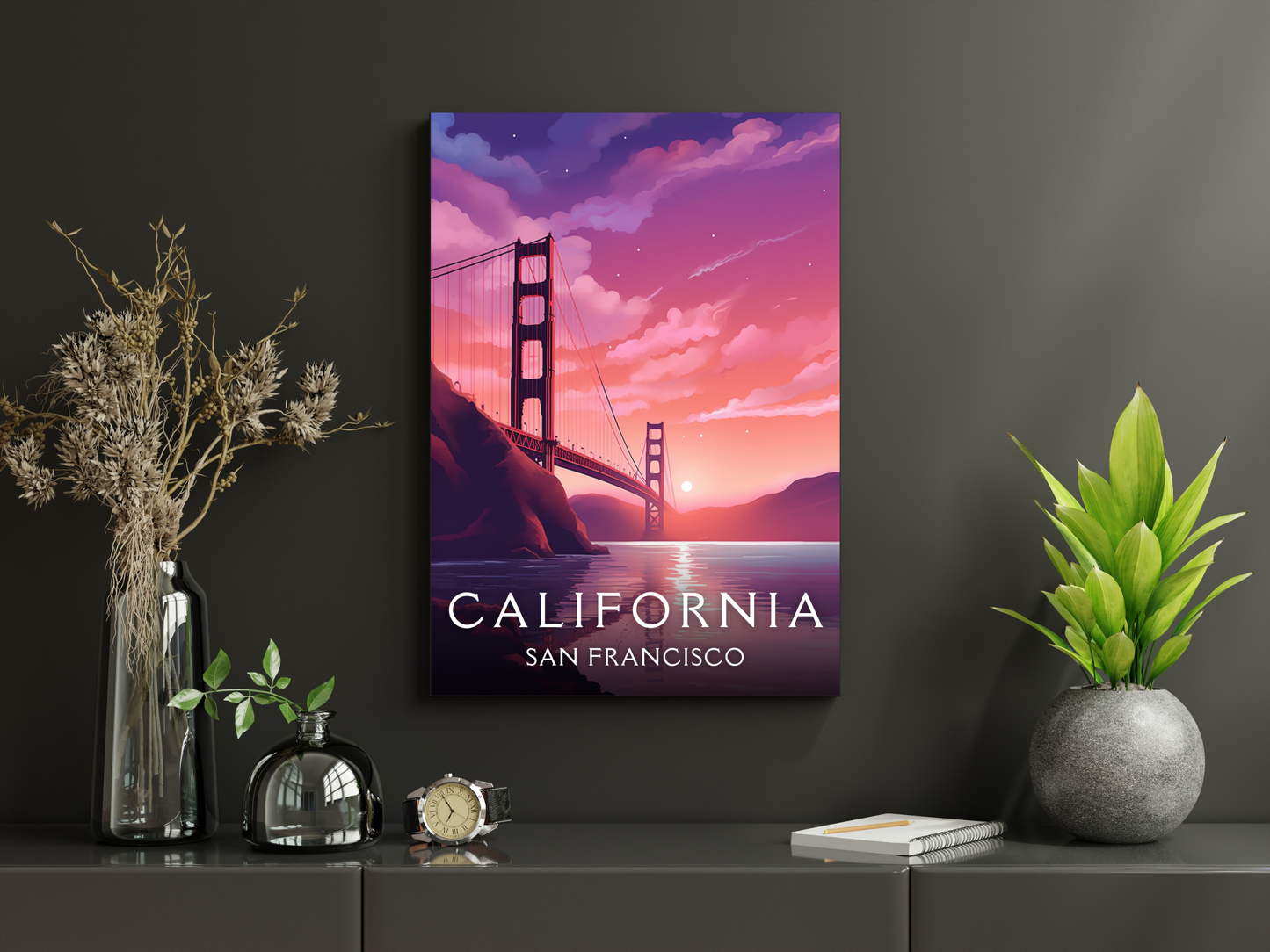 California (San Francisco) Printed Poster