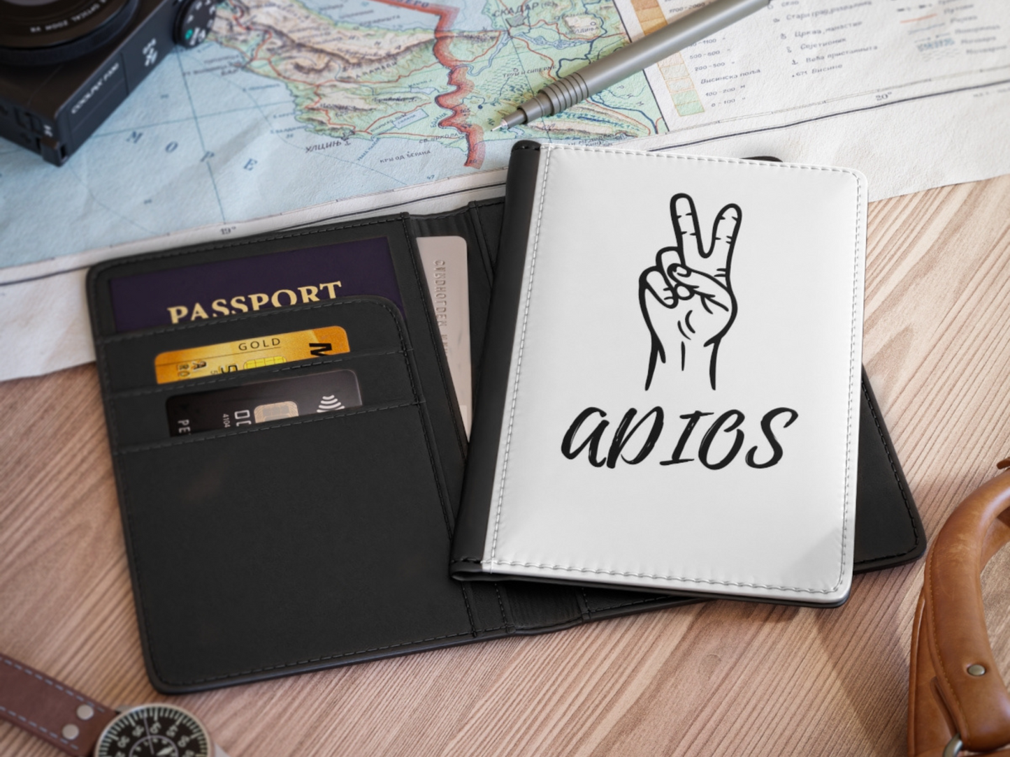 Adios Nomadic Passport Cover