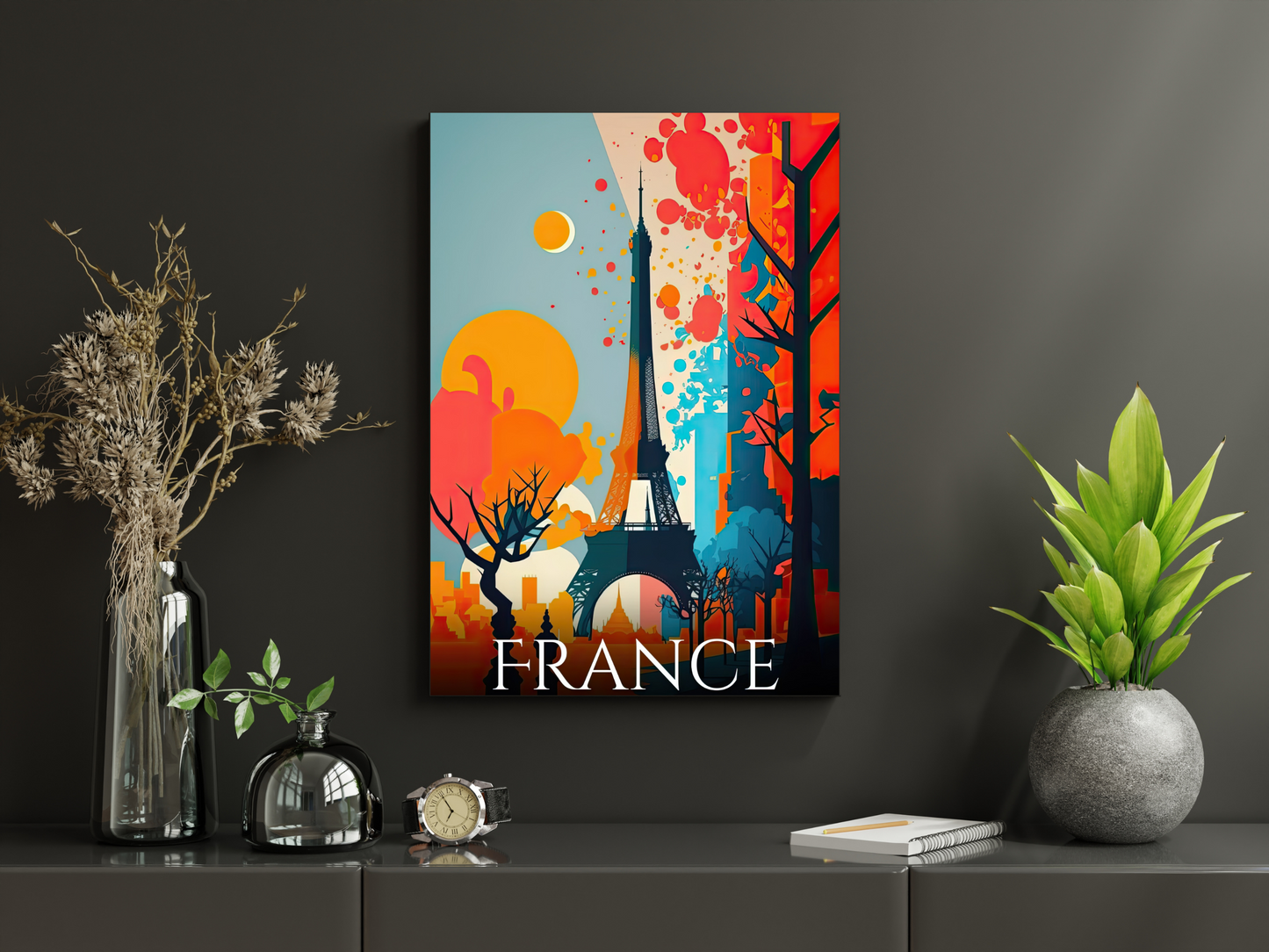 France Printed Poster