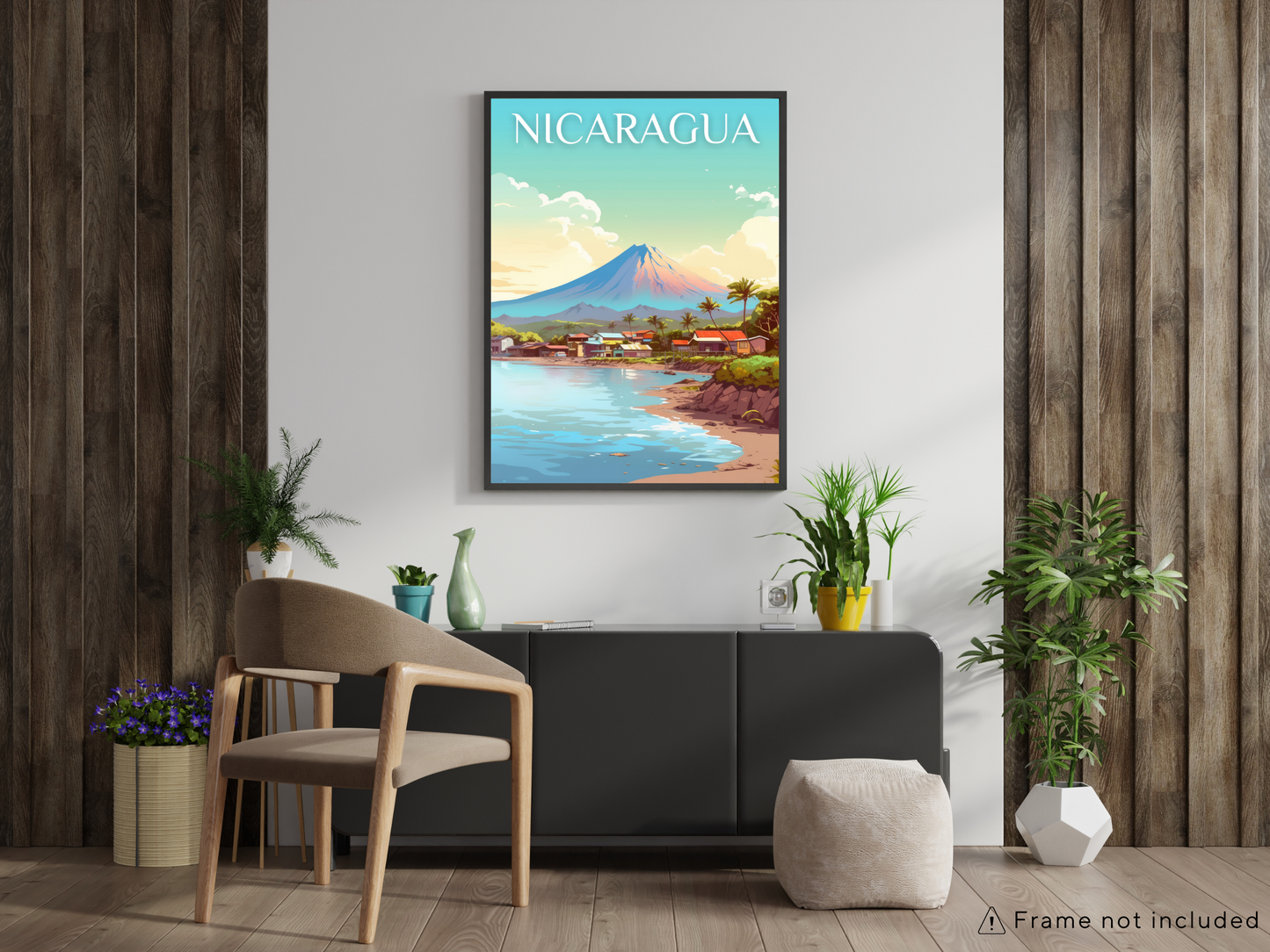 Nicaragua Printed Poster