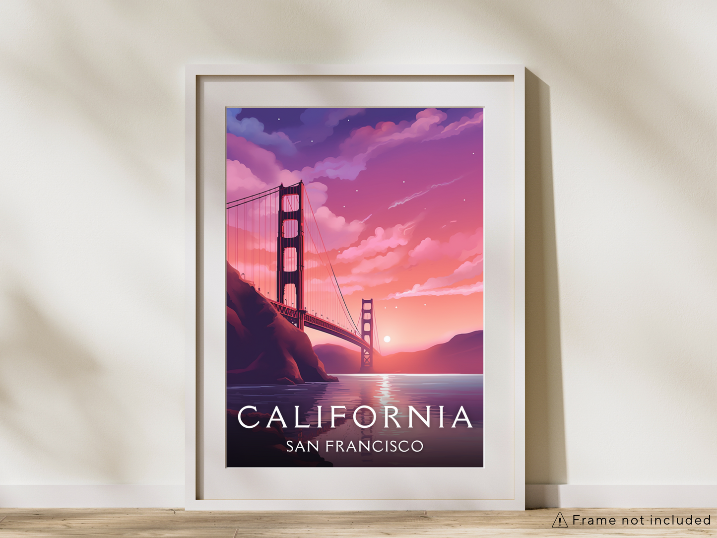 California (San Francisco) Printed Poster