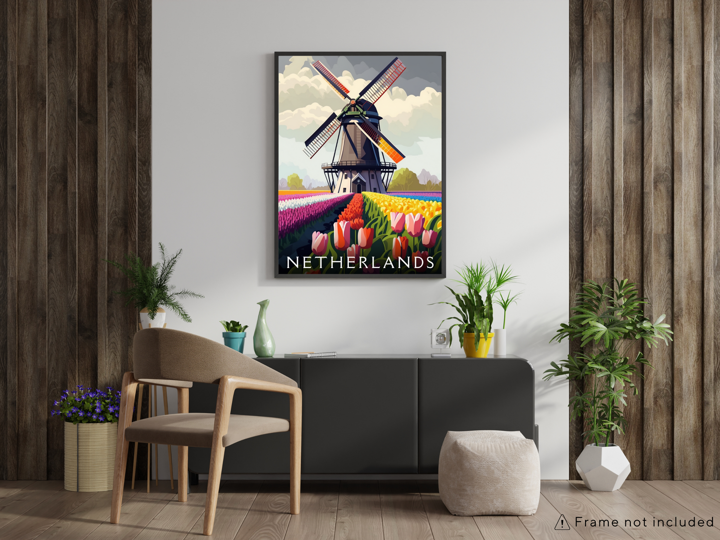 Netherlands Printed Poster