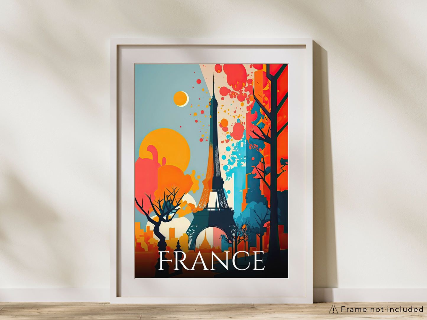 France Printed Poster