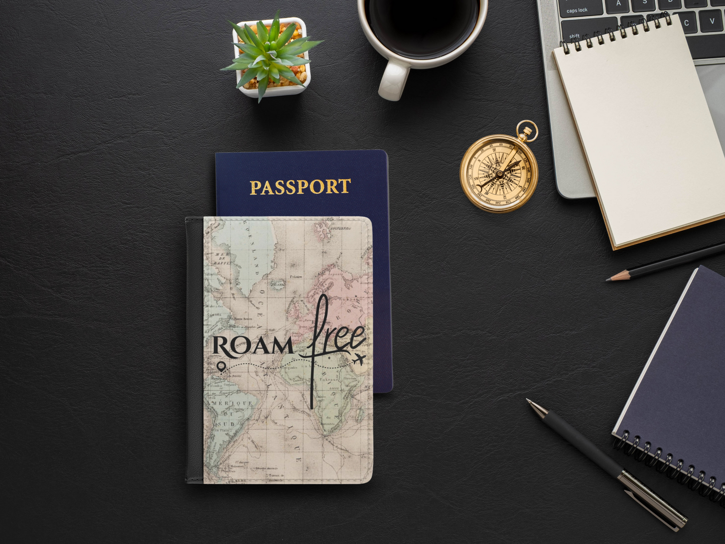 Wanderlust Nomadic Passport Cover