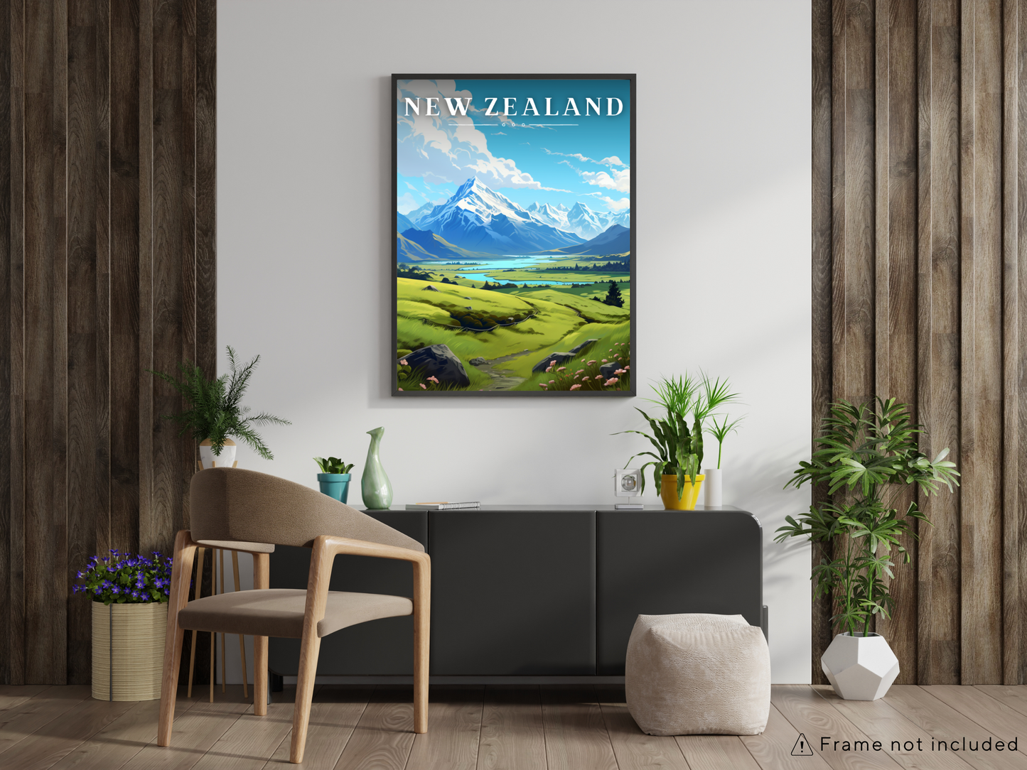 New Zealand Printed Poster