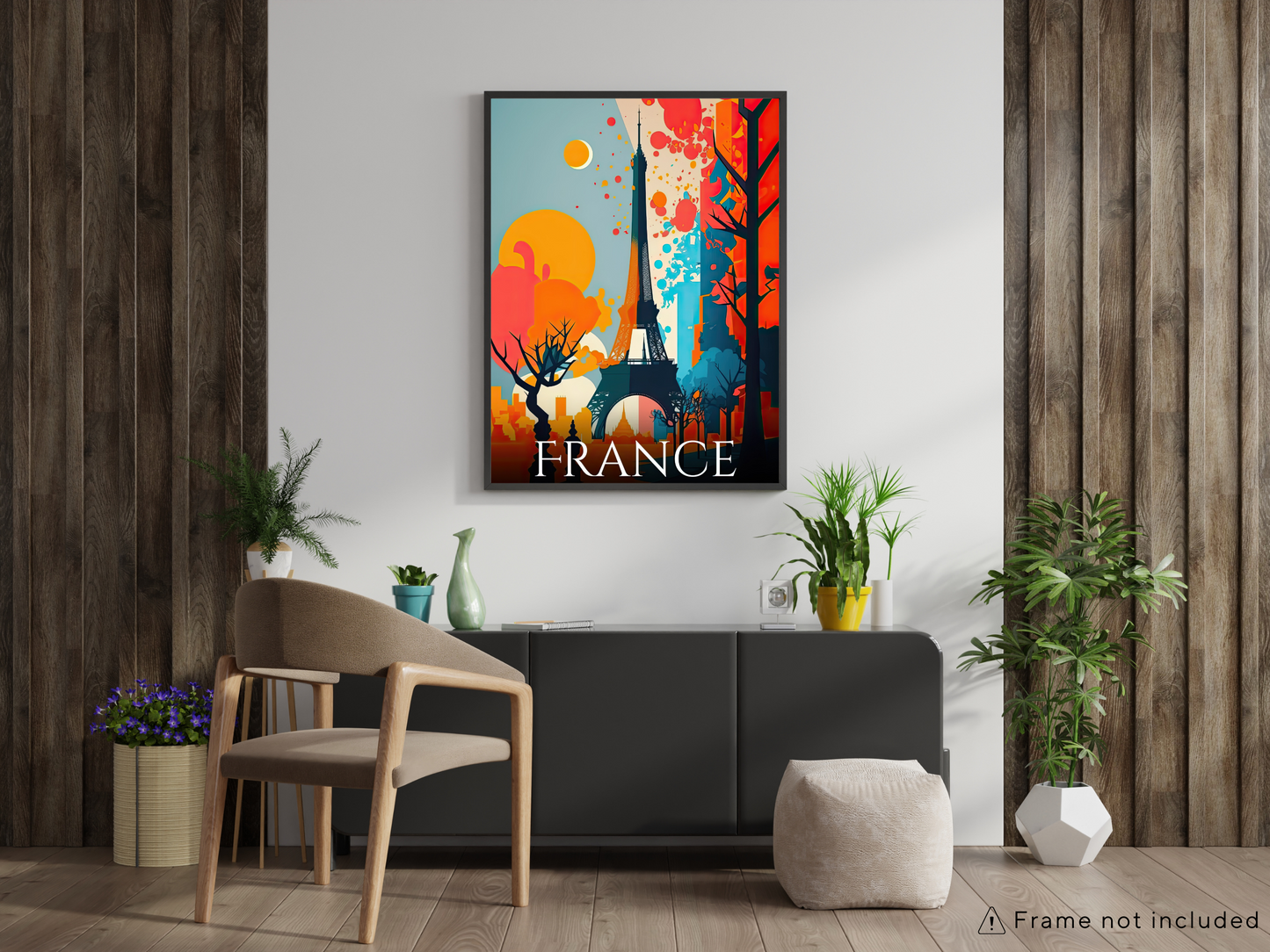 France Printed Poster