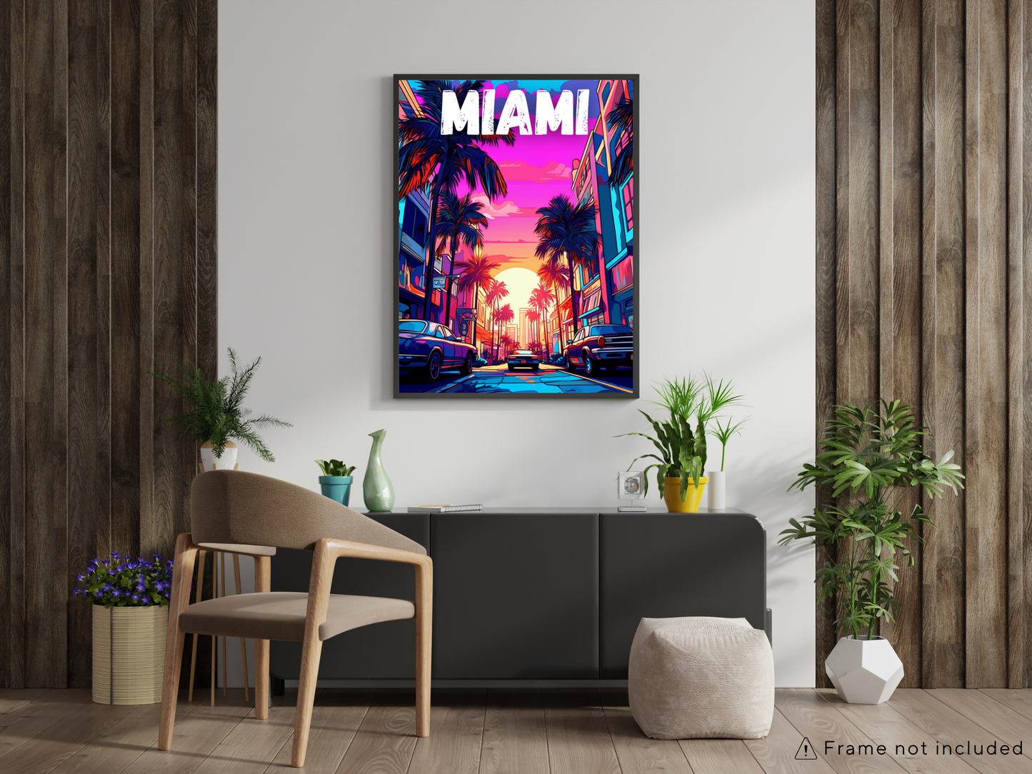 Miami Printed Poster