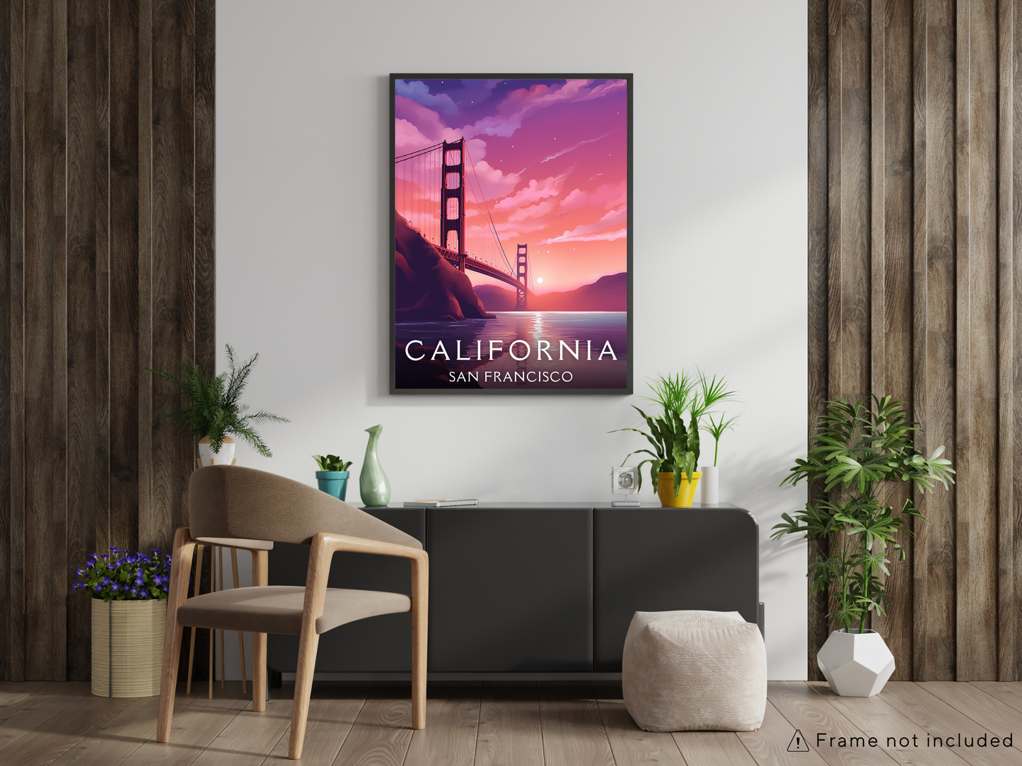 California (San Francisco) Printed Poster