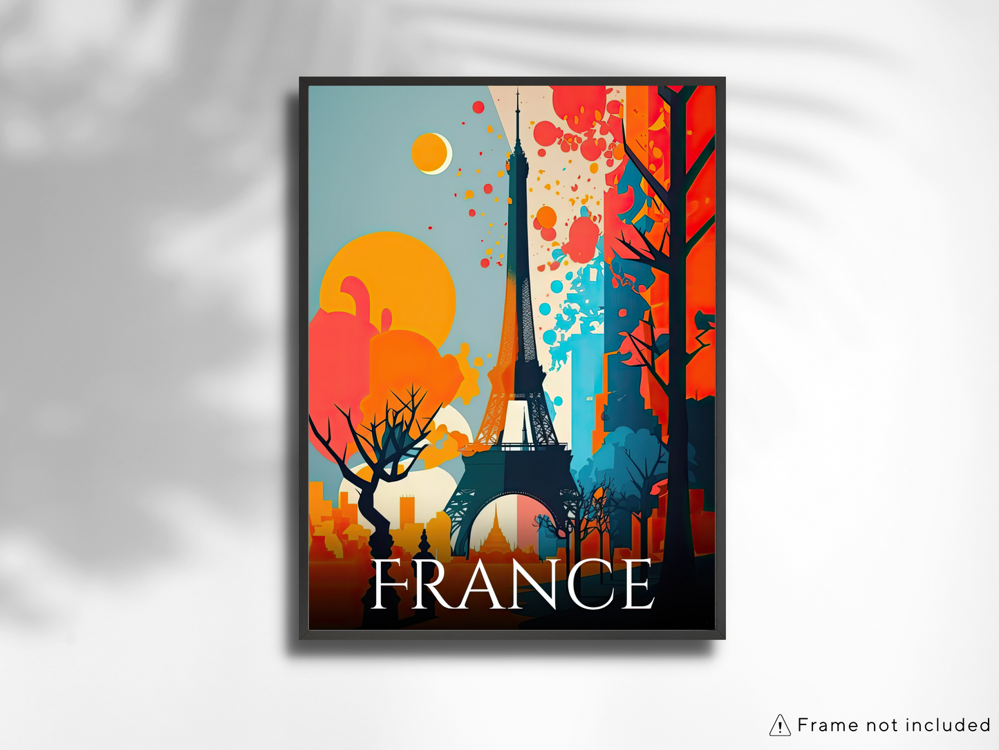 France Printed Poster