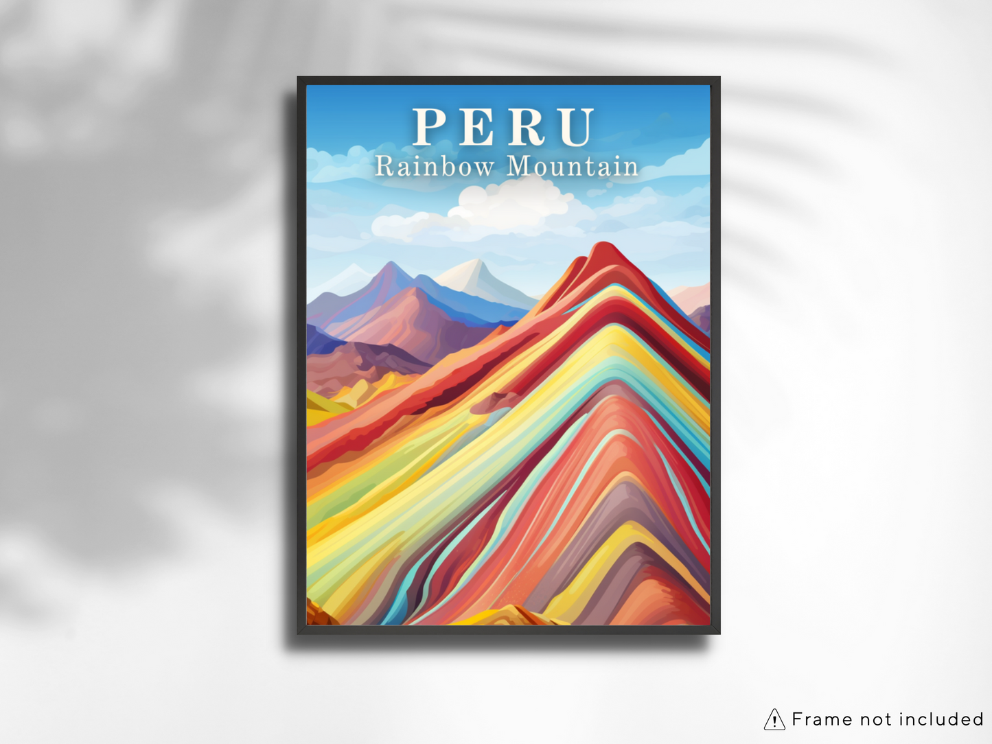 Peru: Rainbow Mountain Printed Poster