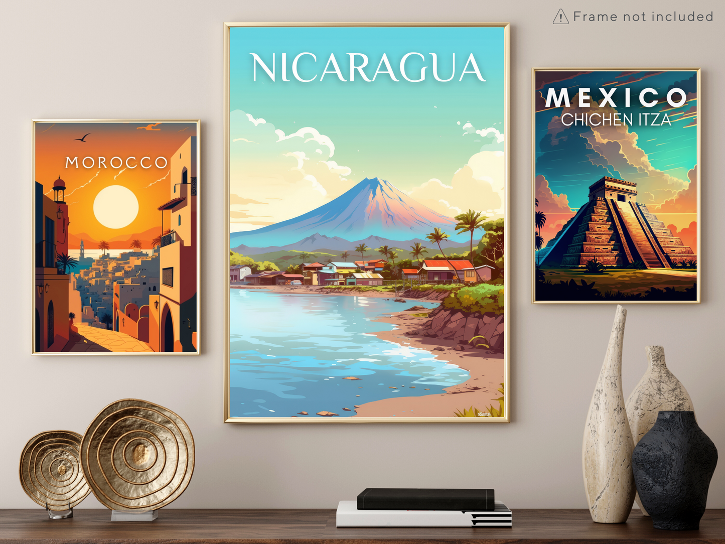 Nicaragua Printed Poster