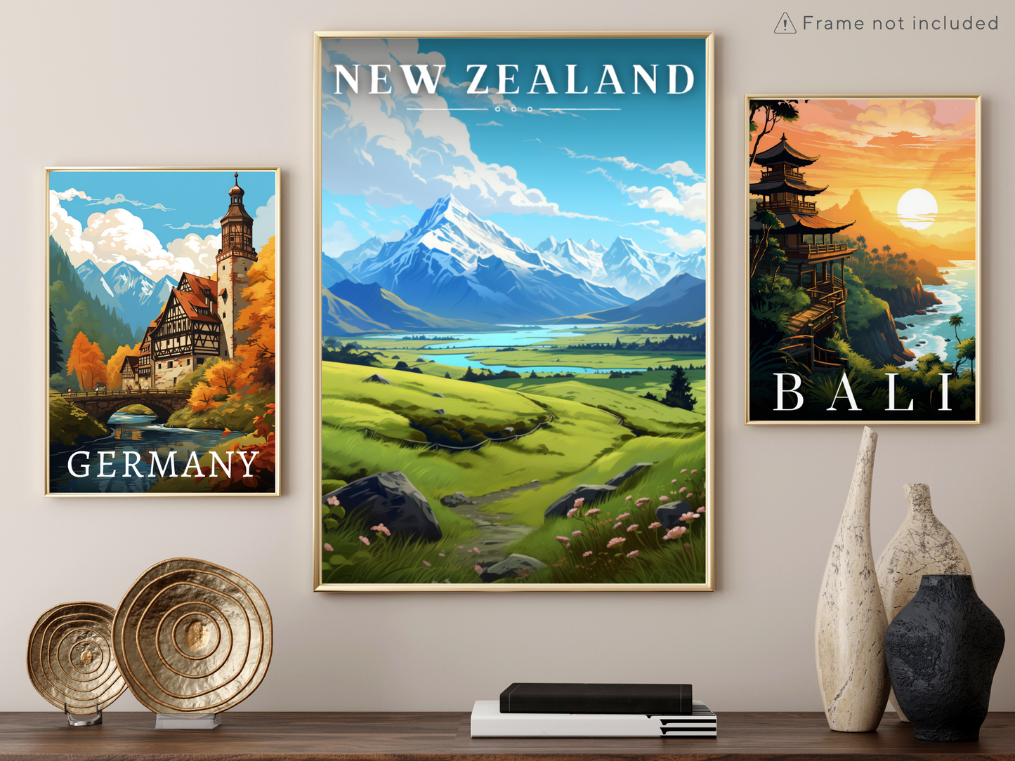 New Zealand Printed Poster