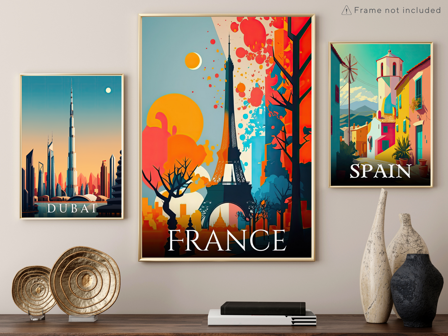 France Printed Poster