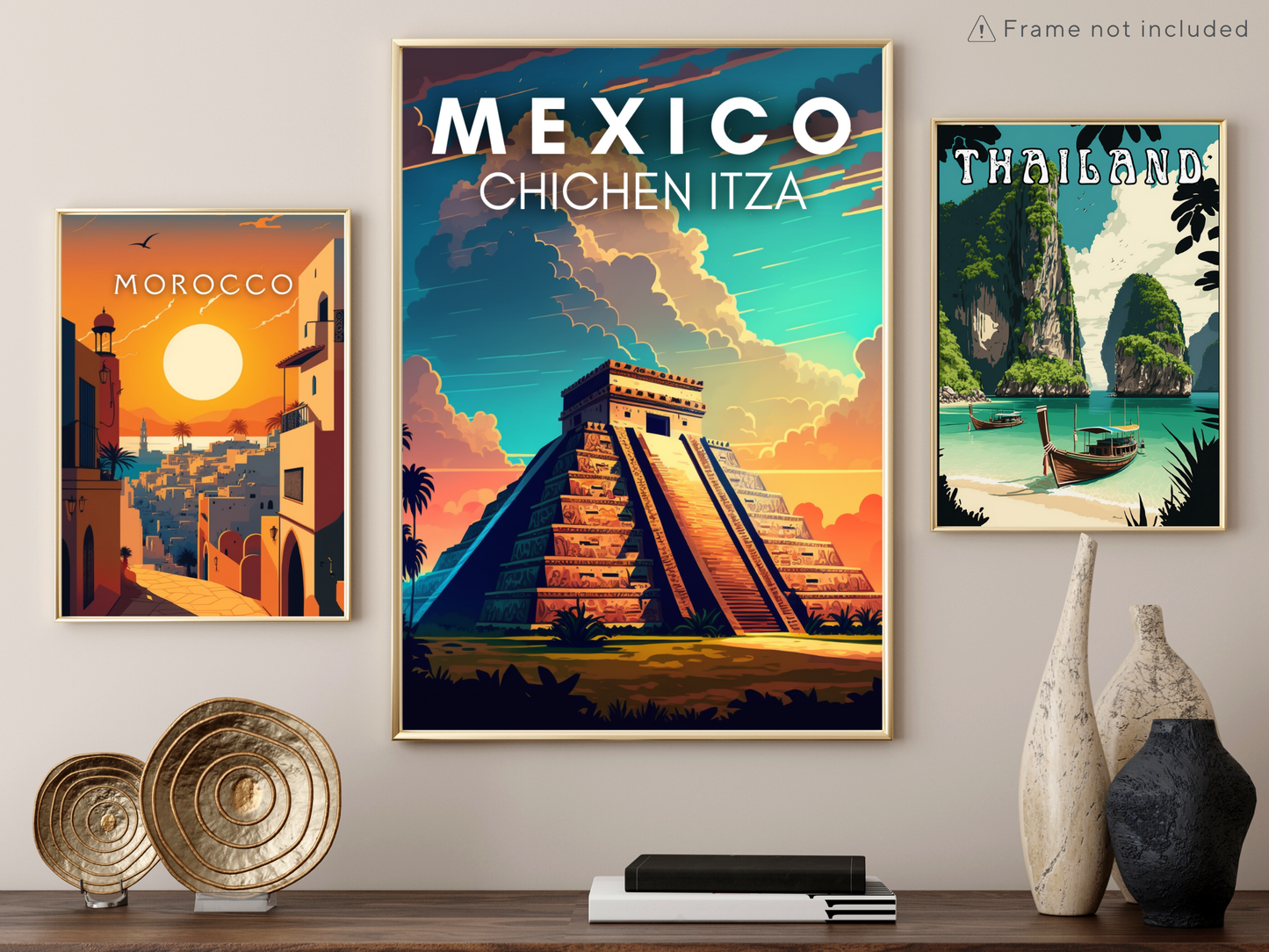 Mexico ( Chichen Itza) Printed Poster