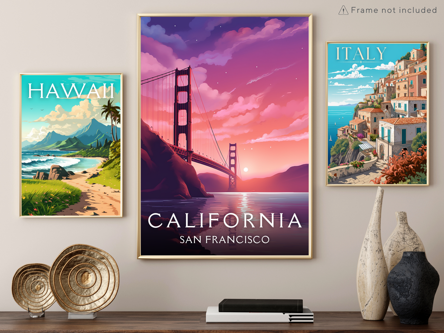 California (San Francisco) Printed Poster