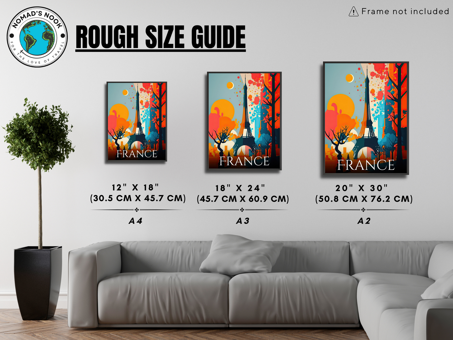 France Printed Poster