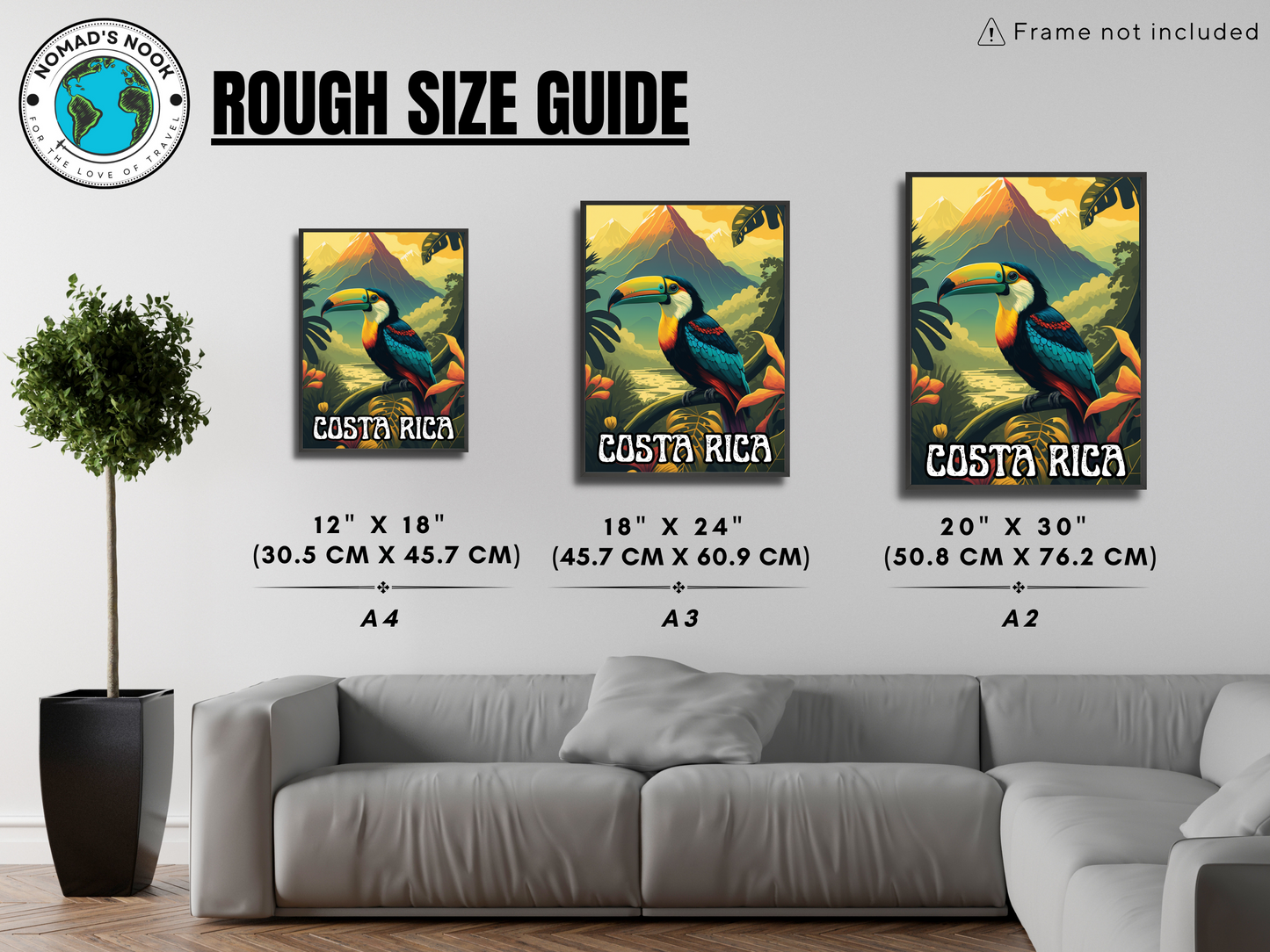 Costa Rica Printed Poster