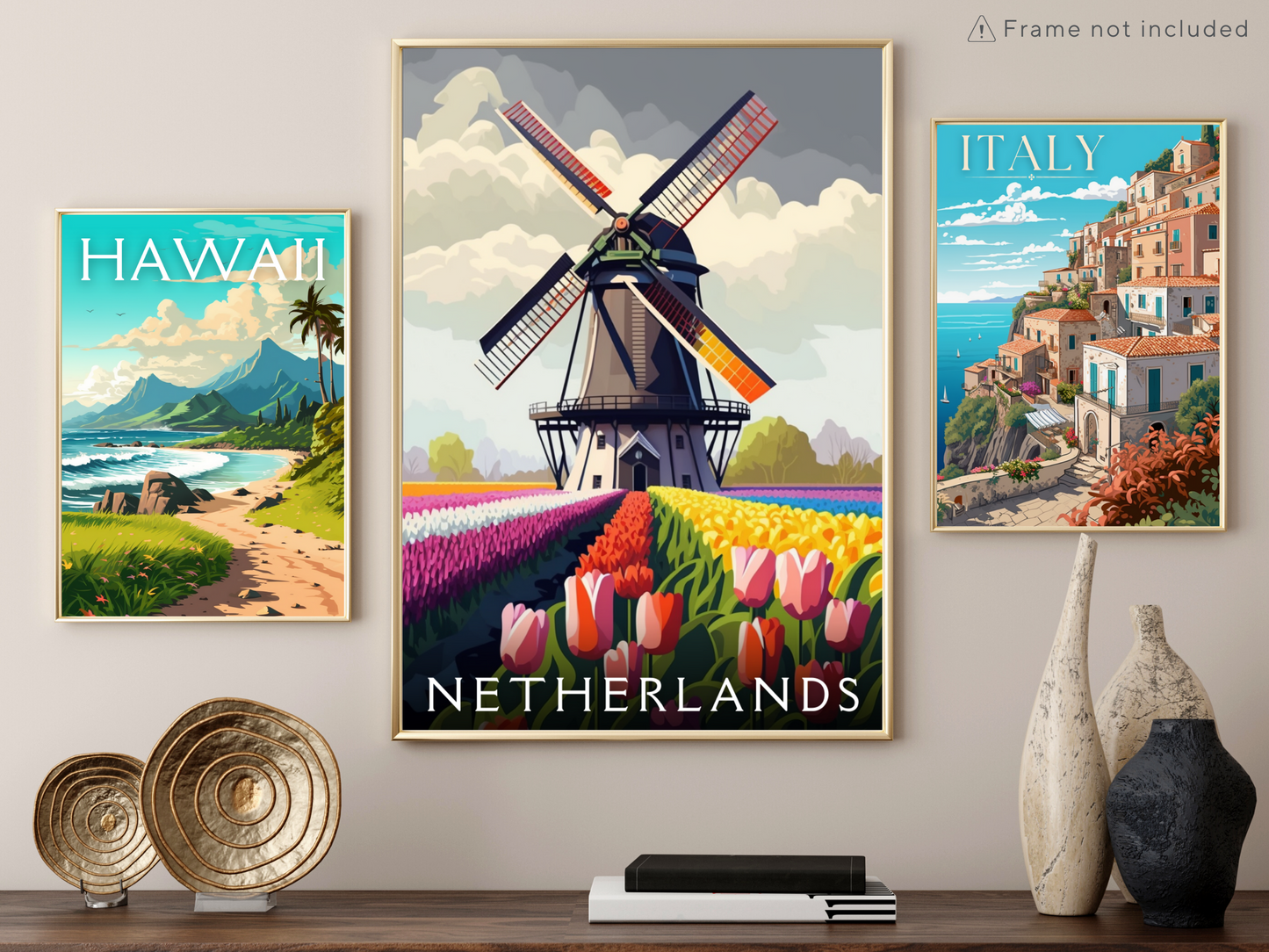 Netherlands Printed Poster