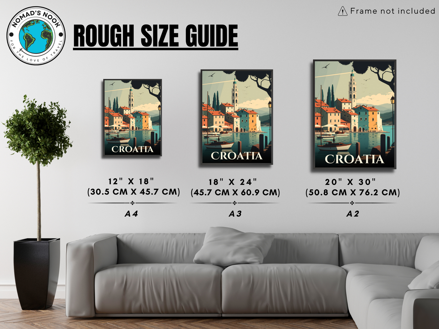 Croatia Printed Poster