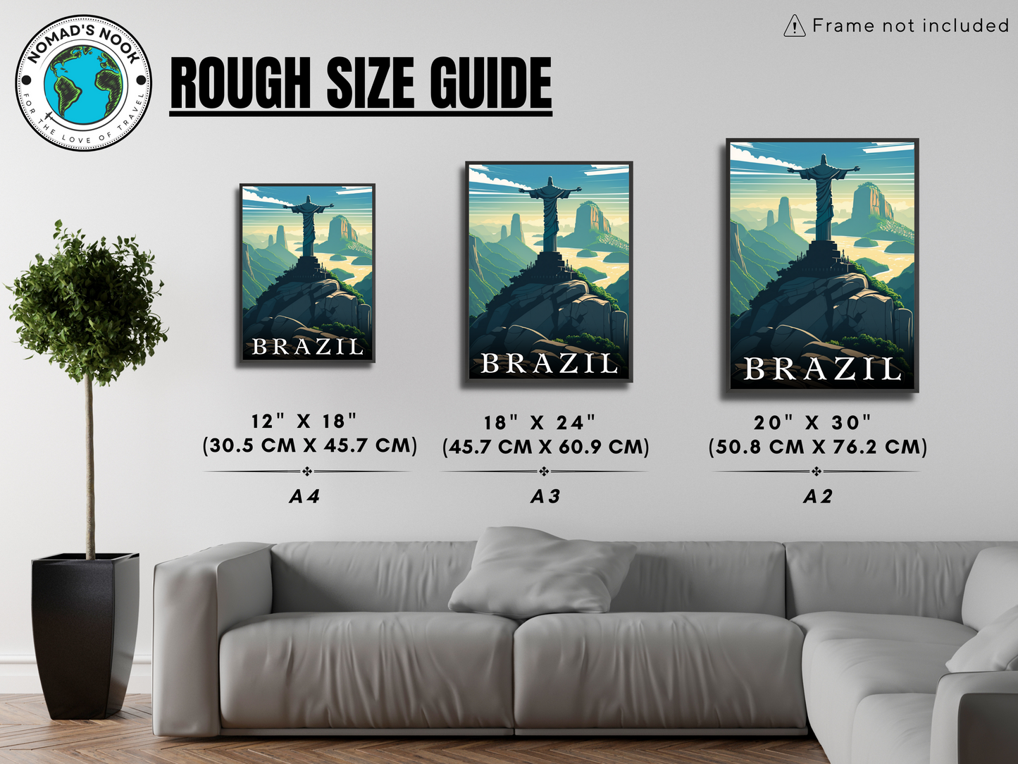 Brazil Printed Poster