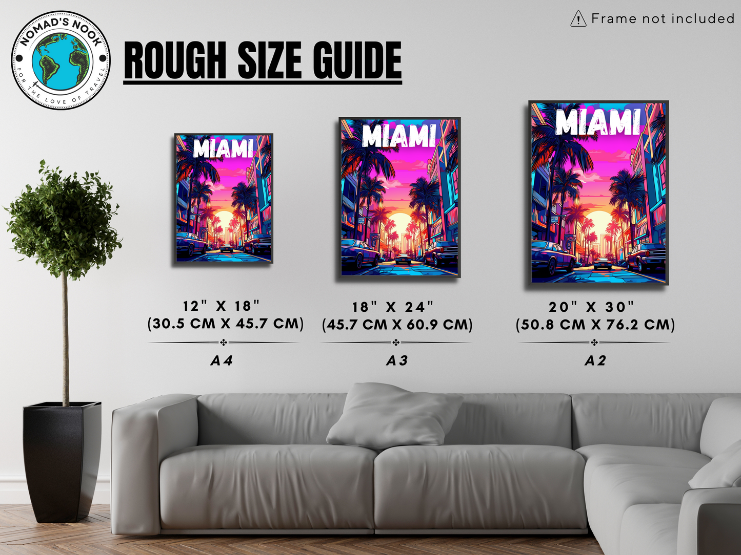 Miami Printed Poster