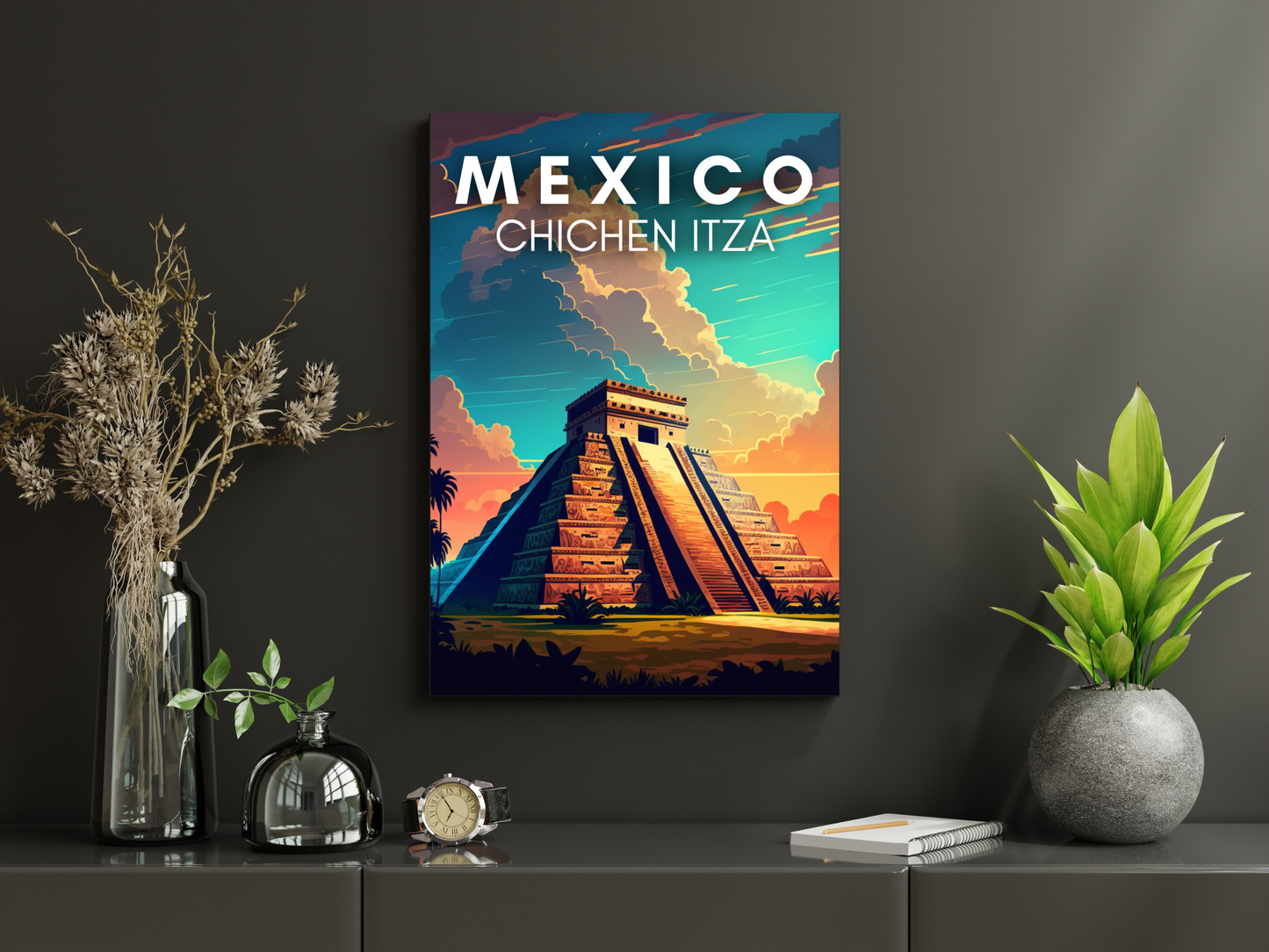 Mexico ( Chichen Itza) Printed Poster