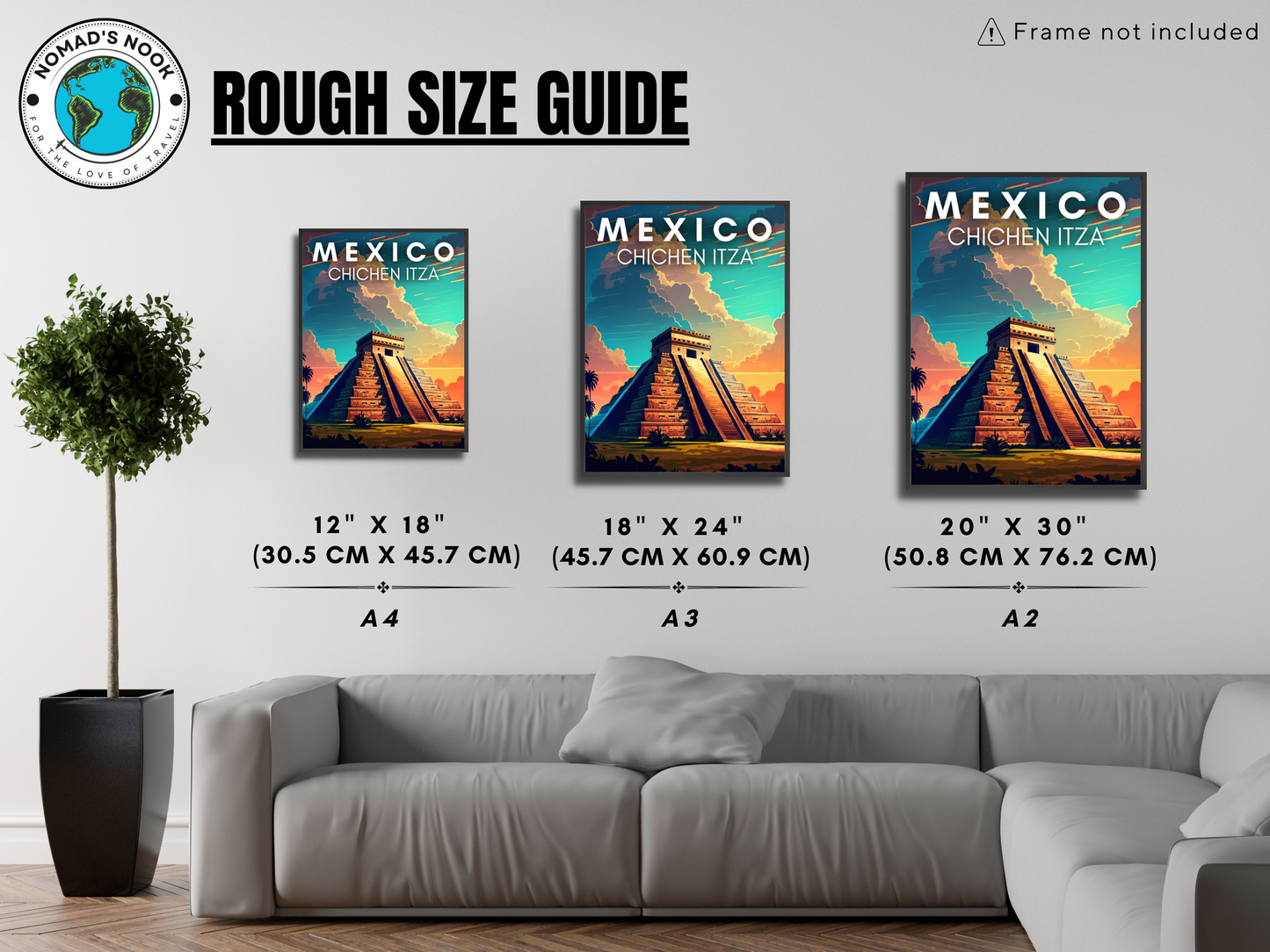 Mexico ( Chichen Itza) Printed Poster