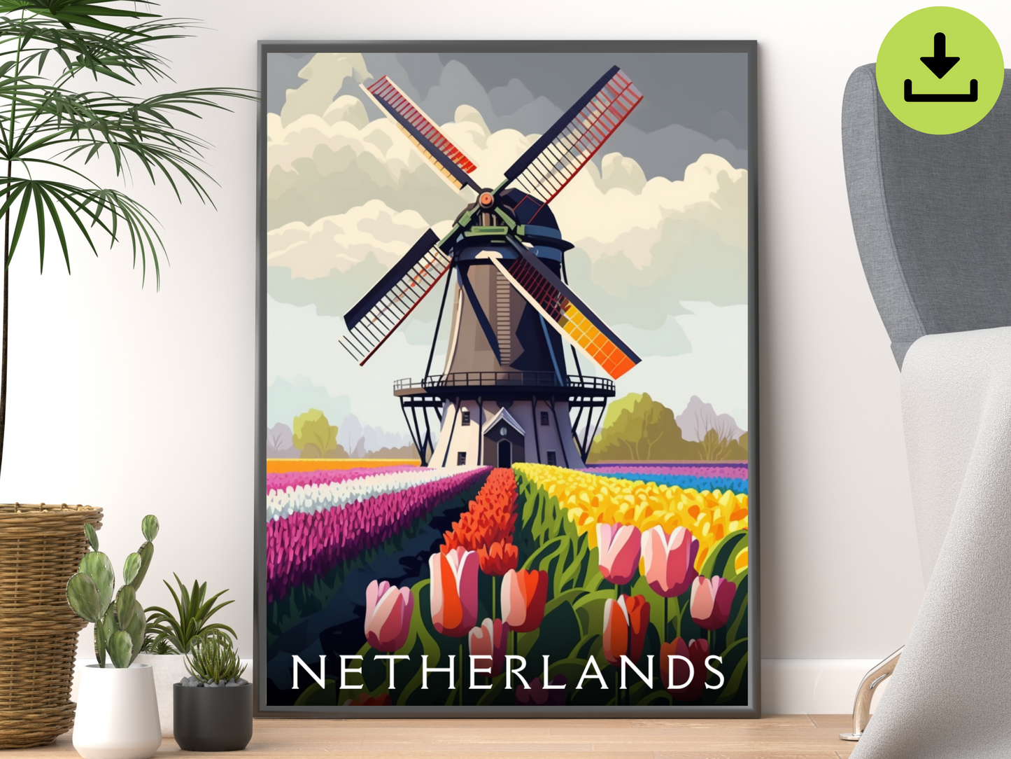 Netherlands Downloadable Poster