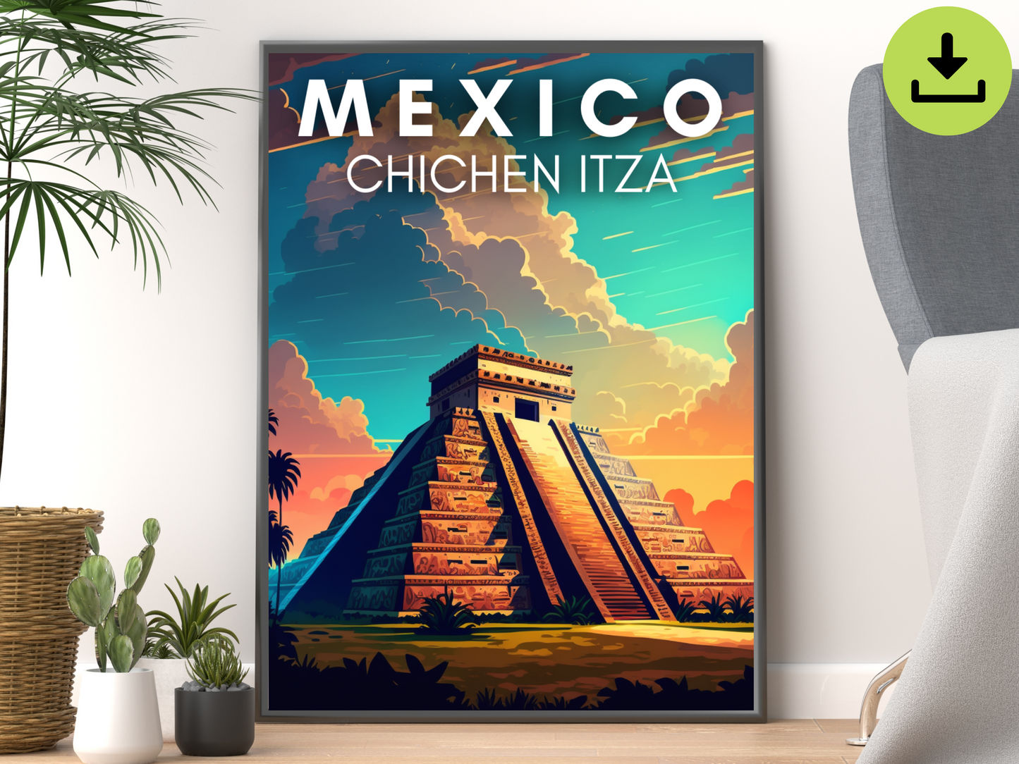 Mexico (Chichen Itza) Downloadable Poster